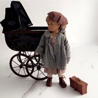 Ретро количка за кукли детска количка за кукли Антична количка за кукли Антична количка за кукли , снимка 6 - Антикварни и старинни предмети - 43069762