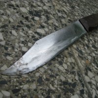 Стар ловен нож, снимка 1 - Антикварни и старинни предмети - 33125784