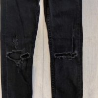 Черни накъсани дънки, снимка 4 - Детски панталони и дънки - 34641598