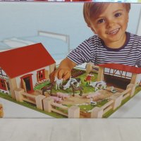 Дървена ферма на марката Eichhorn, снимка 1 - Играчки за стая - 43675891