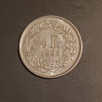 1/2 франк Швейцария 1993 Switzerland , снимка 2 - Нумизматика и бонистика - 43556271
