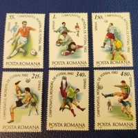 Румъния, 1981 г. - пълна серия чисти марки, футбол, 1*24, снимка 1 - Филателия - 37472484