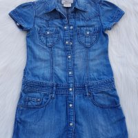 Детска дънкова рокля H&M  размер 7-8 години , снимка 1 - Детски рокли и поли - 37609308