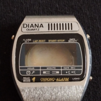 Каса за рядък модел електронен часовник DIANA за колекция - 26852, снимка 2 - Антикварни и старинни предмети - 36528219
