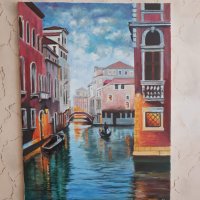 авторска картина "Приказната Венеция" 50х70см, снимка 1 - Картини - 35523911