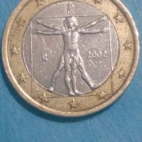 1 Euro 2002 года Италия, снимка 2 - Нумизматика и бонистика - 43132674