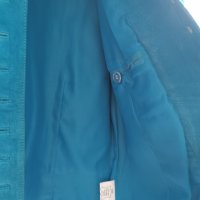 Дамско синьо велурено сако/яке, снимка 3 - Якета - 38095252