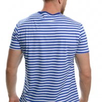Нова мъжка класическа моряшка тениска с Голяма Котва, снимка 5 - Тениски - 37662292