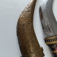 Арабски ханджар,кама, нож с кания , снимка 4 - Ножове - 43938748