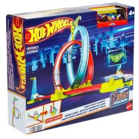Hot Wheels Neon Speeders Laser Stunt Slamway - Mattel Хот Уилс, снимка 3 - Други - 43092420