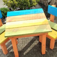 Детска маса със столчета; Дървена масичка със столове за деца, снимка 7 - Други - 40149734
