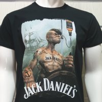 Нова мъжка тениска с дигитален печат Попай Моряка - Джак Даниелс , снимка 11 - Тениски - 28059804