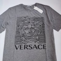 Тениска Versace Medusa сива, снимка 3 - Тениски - 37676303