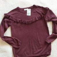 Пуловер с харбалички xS / S 158 / 164 H&M , снимка 1 - Детски Блузи и туники - 34697876