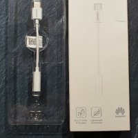 Huawei кабел преходник USB Type C - 3.5мм, снимка 1 - USB кабели - 43544125