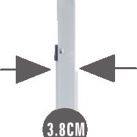Домакинска Стълба Метална Сгъваема с 2 широки стъпала, До 150 кг, Бялa, снимка 2 - Други стоки за дома - 43392505