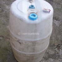 БИДОН 100 литра за вода и течности Пластмасов Варел Бъчва с капачки на винт и шарнир дръжки БАРТЕР, снимка 1 - Други стоки за дома - 43935939