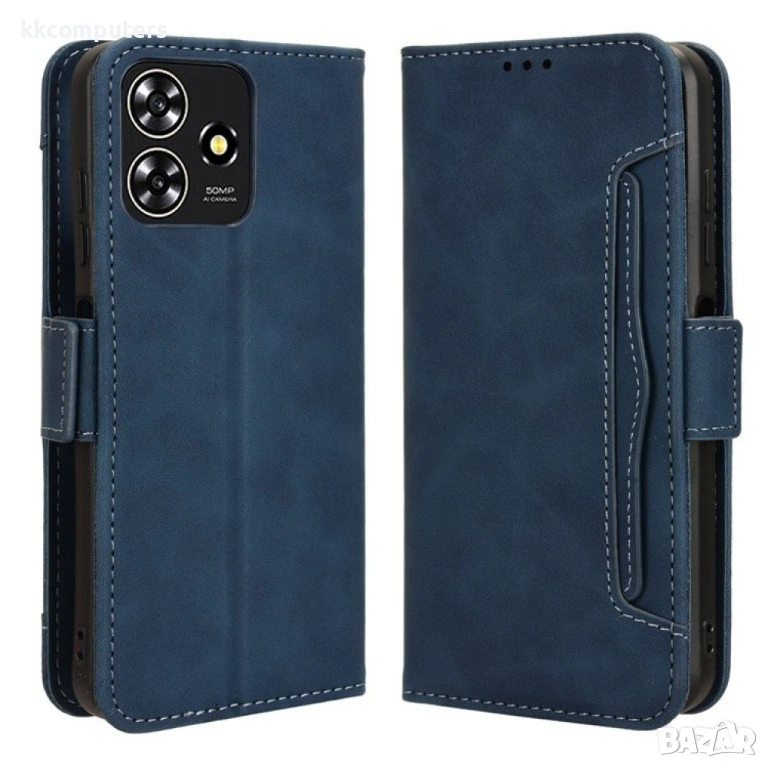 ZTE Blade V50 Design 4G Magnetic Кожен Калъф и Протектор, снимка 1