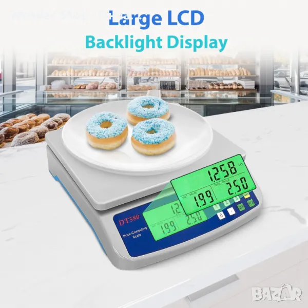 ⚖️ Мини електрическа везна 30 кг DT-580 – Прецизност и многофункционалност в едно ⚖️, снимка 1