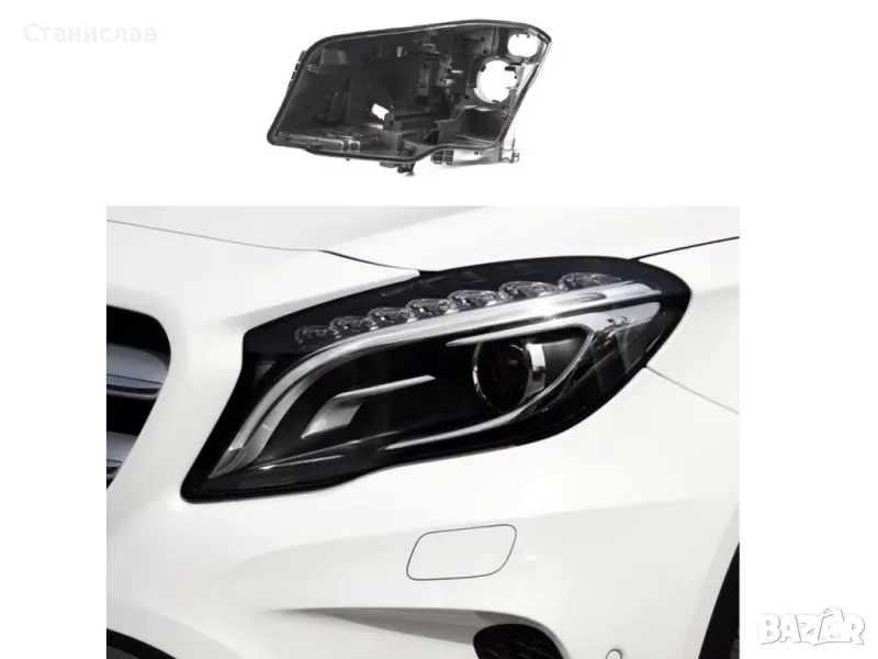 Лява основа (корпус) за фар за Mercedes GLA-Class X156 (2015-2017), снимка 1