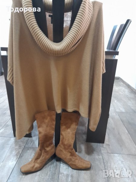 Комплект пончо и ботуши №38, снимка 1