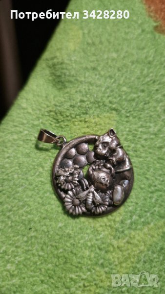 Сребърен медальон по поръчка, снимка 1