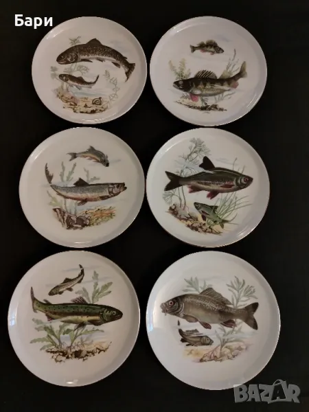 Немски порцеланови чинии за риба 2, снимка 1