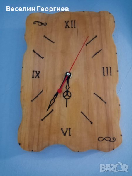 Стенен часовник от дърво, снимка 1