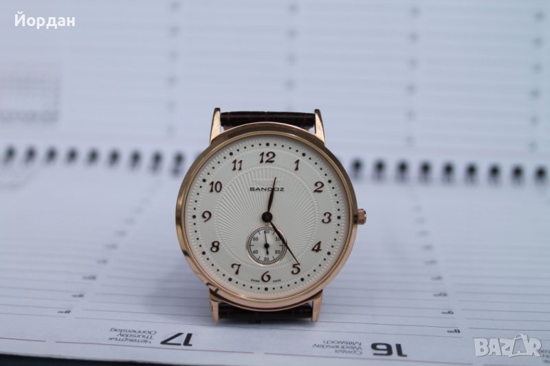 Швейцарски мъжки кварцов часовник ''Sandoz'', снимка 1
