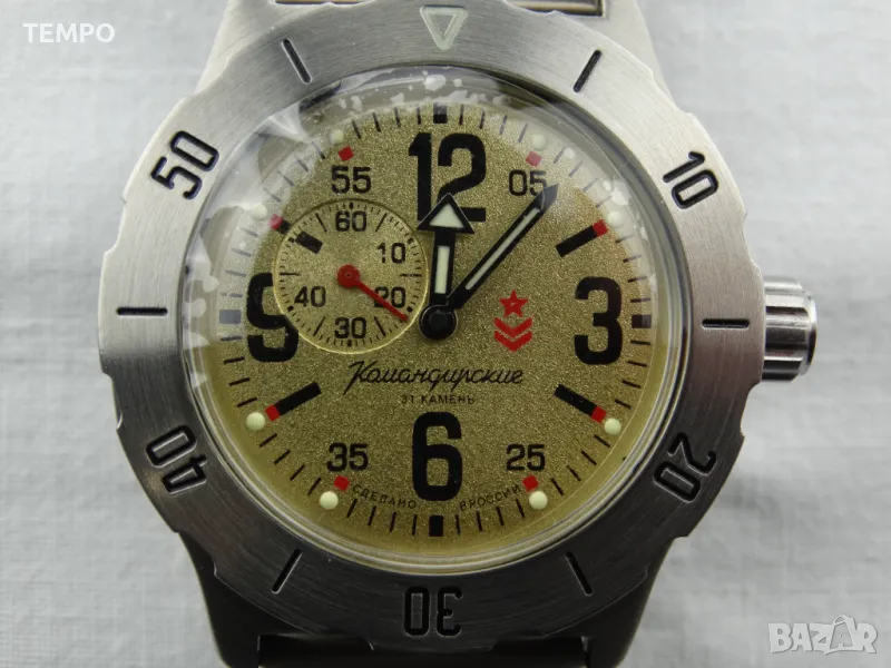 ВОСТОК КОМАНДИРСКИЕ АВТОМАТИЧЕН ref: 350749 - Верижка от стомана 316L, снимка 1