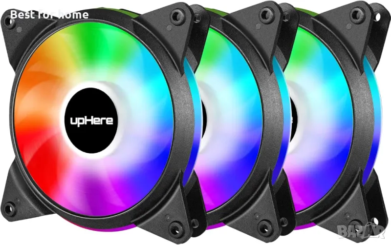  upHere Вентилатори за компютърно охлаждане, 3 броя , снимка 1
