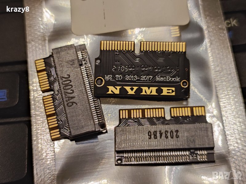 Преходник Адаптер от M2 NVME SSD за Apple Macbook, снимка 1