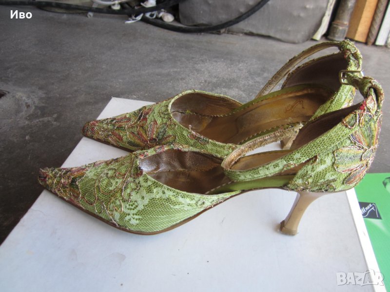 Дамски обувки на ток български 38 номер марка Шпиц, снимка 1