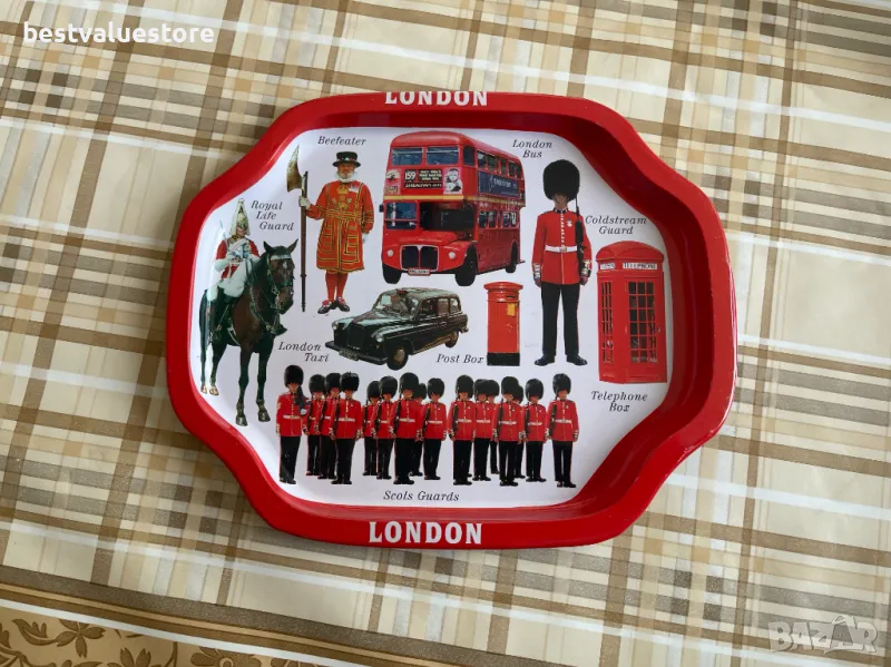 Метална Табла Лондон Поднос London, снимка 1
