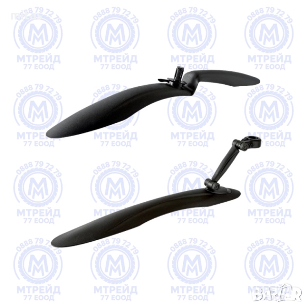 Комплект калници за MTB велосипед WAG 24-26", Удароустойчив PVC, Черни, снимка 1