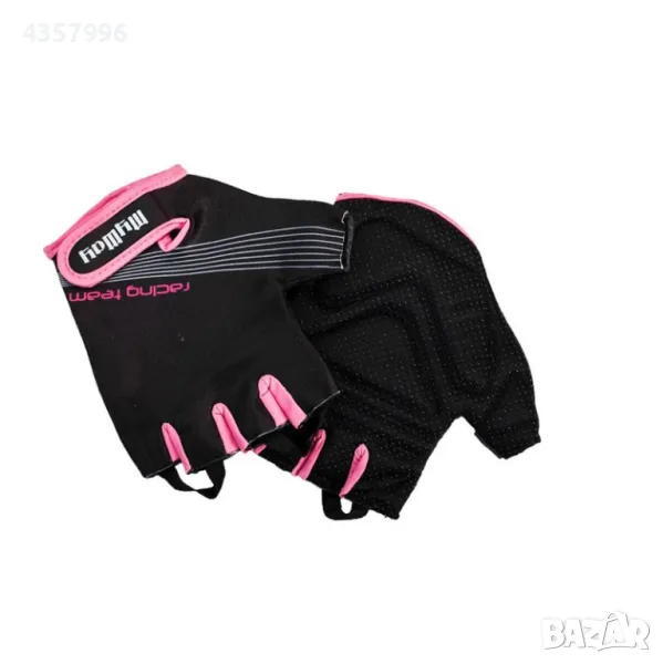  Ръкавици за жени, Универсални, За велосипед, Черен - Розов , снимка 1