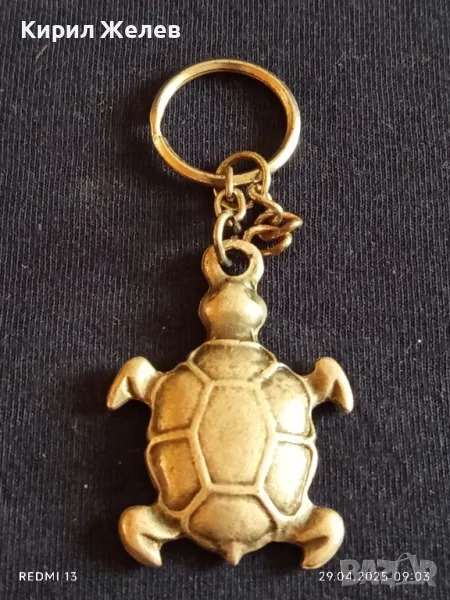 Красив ключодържател метална костенурка 🐢 подходящ аксесоар за раници 26403, снимка 1