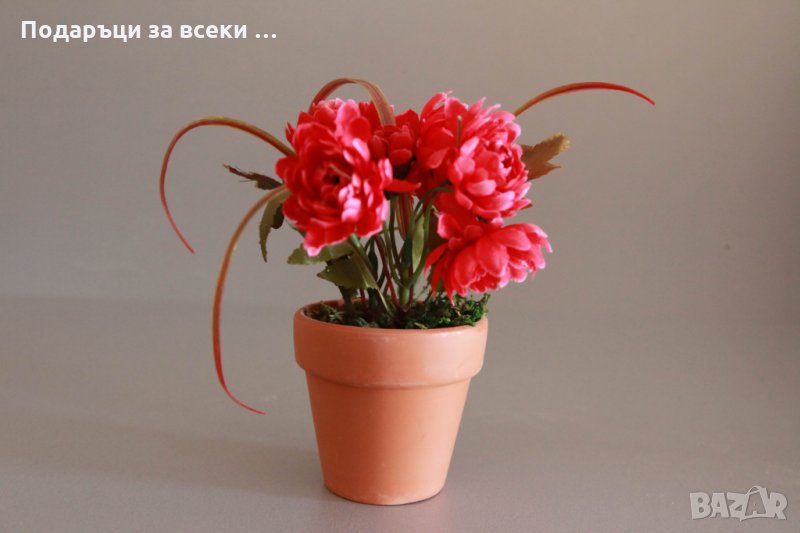 НОВО! Декоративни изкуствени цветя в саксия. Изкуствени цветя за дома или офиса, снимка 1