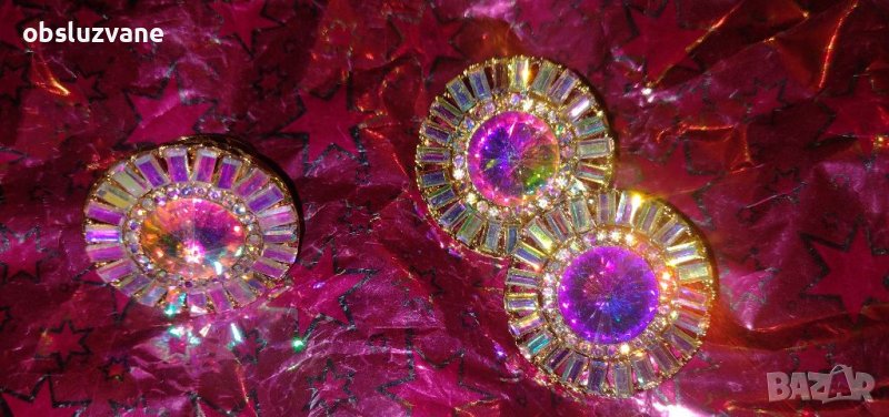Комплект обеци и пръстен хамелеон , снимка 1
