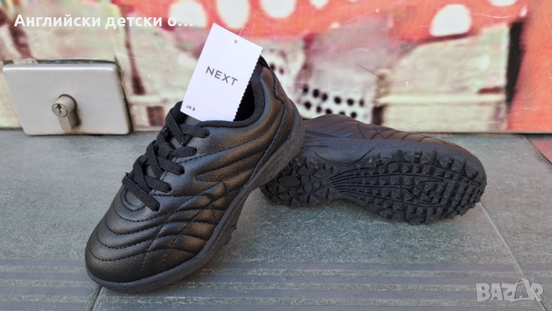 Английски детски маратонки от естествена кожа/стоножки-Next, снимка 1