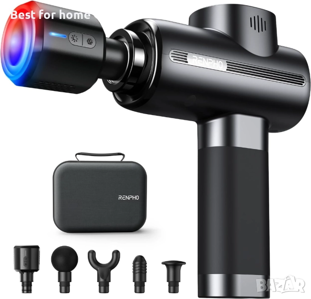 RENPHO Thermacool масажен пистолет за дълбоко тъканно масажиране , снимка 1