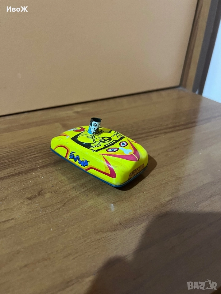 Стара ламаринена количка, снимка 1