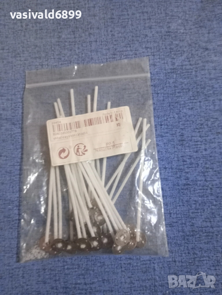 Фитили за свещи 25 броя, снимка 1