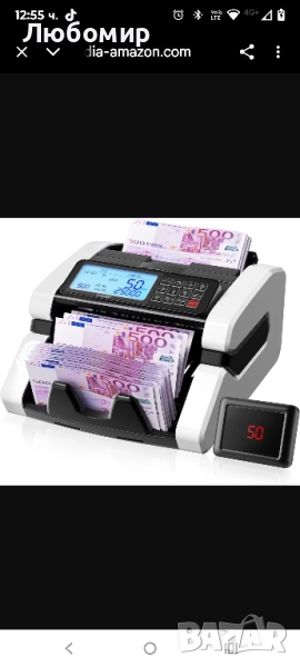Брояч на банкноти STANEW, многорежимно UV/MG/IR детекция, скорост >1000 бр./мин, EUR/USD/GBP , снимка 1
