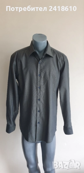 Hugo Boss H - HANK - kent- C1-214  Slim Fit Mens Size - 42 /16 /1/2 L НОВО! ОРИГИНАЛ! Мъжка Риза!, снимка 1