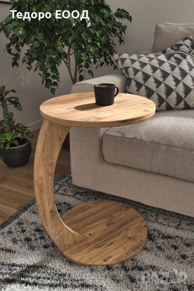 Подвижна помощна масичка за дневна/ хол с колелца, снимка 1