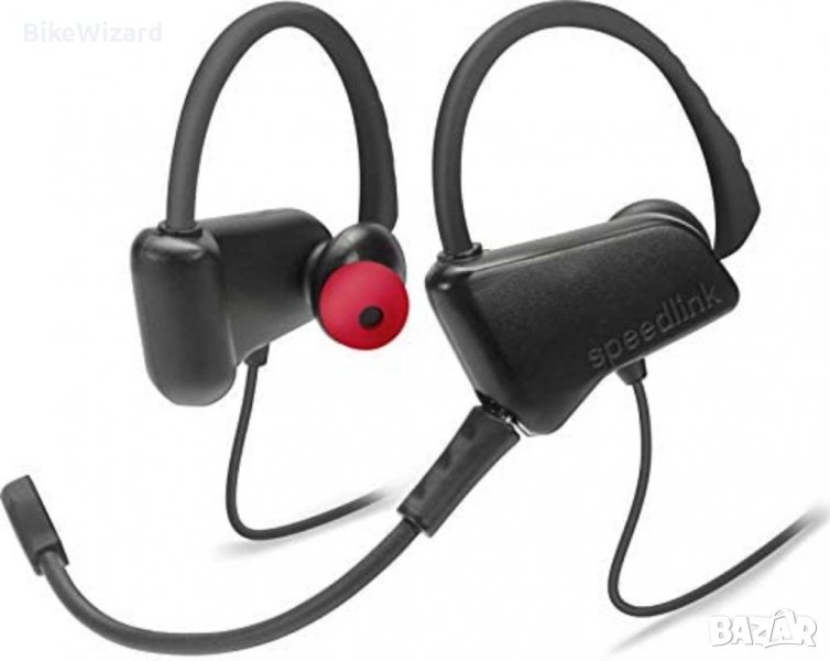 Speedlink JUZAR Gaming Ear Buds - слушалки със микрофон- 1,6 м кабел - 3,5 мм  черно-червен НОВИ, снимка 1