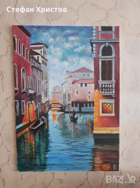 авторска картина "Приказната Венеция" 50х70см, снимка 1