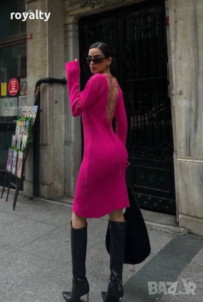 Елегантна дамска рокля Два цвята , снимка 1