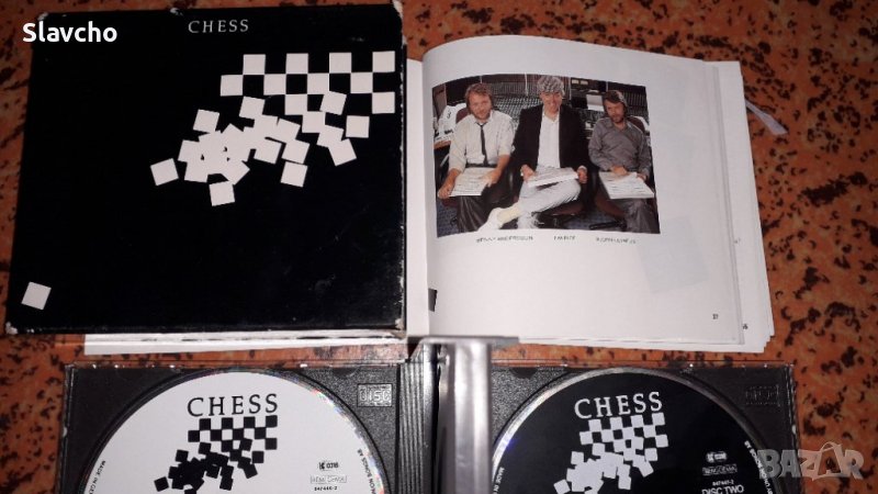 Компакт диск, двоен - CHESS 2 X CD ALBUM 1984 ABBA RELATED MUSICAL/ PRESS BENNY ANDERSSON/TIM RICE, снимка 1